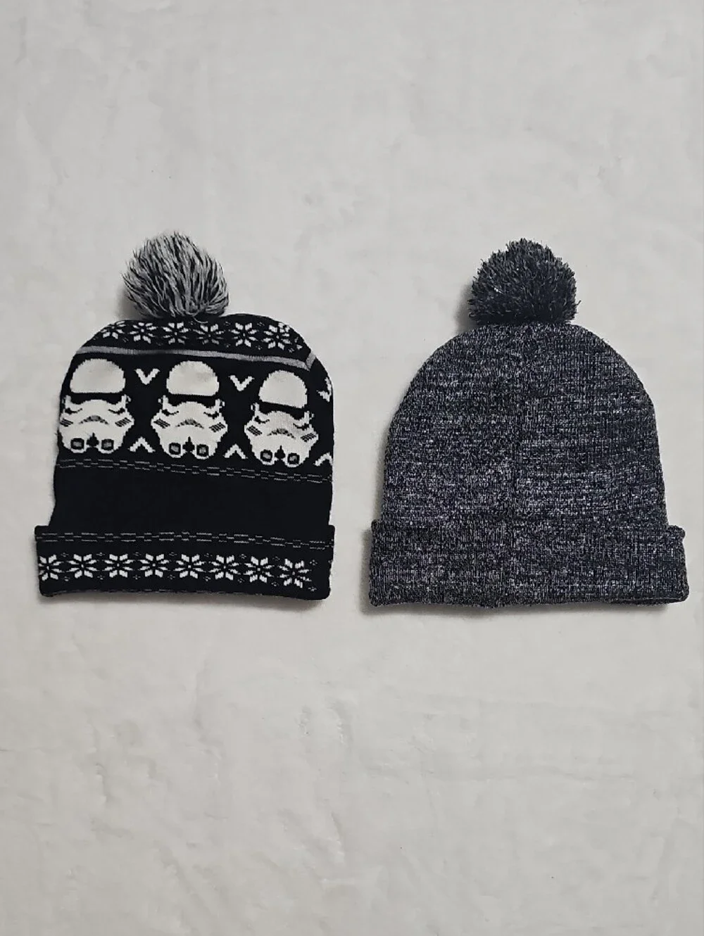 Star Wars Black‎ and Gray Stormtrooper Knit Beanies